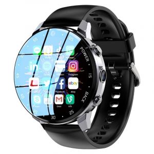 Montre Connectée Android 4G 1.43' IP67 GPS Reconnaissance Faciale Multisport YONIS - Neuf