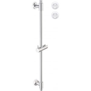 JGD-Barre de Douche Sans Percage avec Support Pommeau de Douche Acier Inoxydable SUS304 Support de Douche R&eacute;glable Barre Coulissante de Douche Mural Bross&eacute;, F209S78DF-BS - Neuf