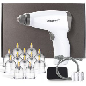 Ensemble De Ventouses &Eacute;lectriques 12 Pi&egrave;ces, Masseur Anti-Cellulite, Ventouses Rechargeables, Ensemble D'aspiration R&eacute;glable, Gua Sha Et Appareil De Ventouses, Soulagement Des Maux De Dos - Neuf