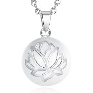 Bola De Grossesse Collier Appeleur D'ange Pour Femmes Enceintes,Argent Musical Globulaire Pendentif Avec 2 Chaînes,Bijoux Gravidité,Future Maman Cadeau - Neuf