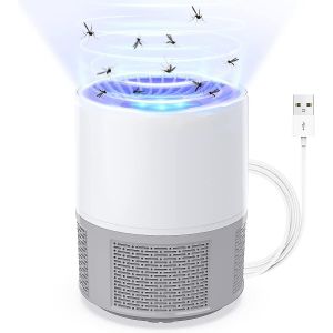 Lampe anti-moustiques, r&eacute;pulsif anti-moustiques &eacute;lectrique pour int&eacute;rieur et ext&eacute;rieur, pi&egrave;ge &agrave; moustiques &eacute;lectrique USB, tueur d'insectes silencieux et efficace. - Neuf