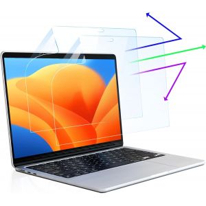 2 Unit&eacute;s Protection D'&eacute;cran pour MacBook Pro 13 Pouces(2016-2022, M1, M2) et MacBook Air 13 Pouces(2018-2021, M1), Anti-lumi&egrave;re Bleue, Anti Reflets HD Film Protection Ecran pour MacBook Air 13 Pouces - Neuf
