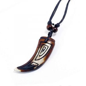 Qingwen Factory Direct Nouvelle Résine Hommes S Collier Vintage Stall Approvisionnement Zone Touristique Boutique Bijoux - Neuf