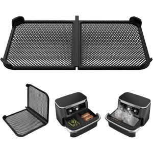 APLU-Grille Anti Projection Air Fryer Ninja Pour Af500Eu 10.4L,Réutilisable Silicone Pliable Grille Air Fryer Ninja,Anti Eclaboussure Pour Prévient Eclaboussures Graisse Protection - Neuf