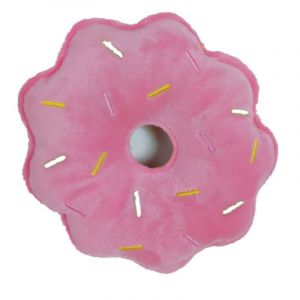 Jouets Pour Animaux De Compagnie En Peluche Jouet Grin&ccedil;ant R&eacute;sistant Aux Morsures Propre Chien &Agrave; M&acirc;cher Chiot Jouet D'entra&icirc;nement Doux Os De Banane L&eacute;gumes Fruits Fournitures Pou - Type Pink Donut - Neuf