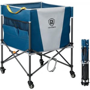 Acdsgd-Chariot De Rangement Pour Balles &Agrave; Rouler Avec Roues Verrouillables, 83,8 X 57,9 Cm, Pliable Pour Garage, &Eacute;quipement Sportif Pour Volley-Ball, Basket-Ball, Tennis, Rangement De Jouets - Neuf