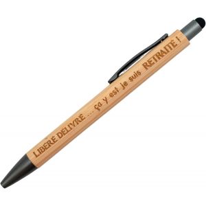 Stylo Tactile Retraite Cadeau Départ En Retraite Homme Ou Femme - Cadeau Collègue Retraite Humour - Cadeau Humour Départ Retraite - Message Drôle Fête Retraite Travail - Cadeau Retraité - Neuf