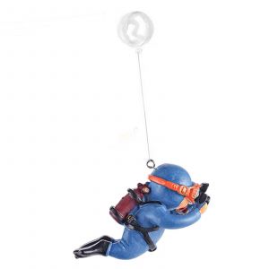 Figurine miniature de plongeur, decoration d'aquarium, cadeau de fete, plongee verte - Neuf