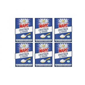 ST MARC Lot de 6 Cristaux de Soude Nettoyant Multi-Usage 100% d'Origine Naturelle 680 g - Neuf