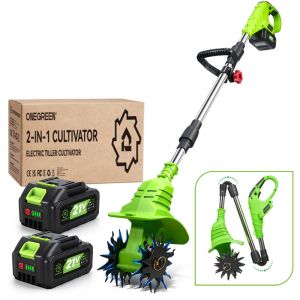 Motoculteur sans fil，kit de motoculteur，avec fonction de pliage，comprend deux piles 1200 W - Neuf