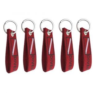 Sac de plongée étiquette de bagage avec porte-clés porte-clés voyage plongée sous-marine sac à dos sac drapeau porte-clés porte-clés - Type 5 piece Type 2 - Neuf