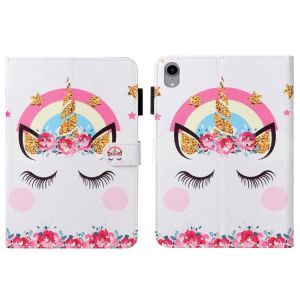 Housse En Cuir Texturée Pour Ipad Mini 2024 / Mini 6 - Couronne De Licorne - Neuf