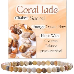 Bracelet En Cristal Pour Femmes 4mm Perles Pierre Semi-Pr&eacute;cieuse Naturelle &Eacute;lastique Extensible Bijou Cadeau Yoga - Neuf