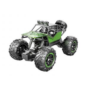 Voiture tout-terrain radiocommand&eacute;e &agrave; l'&eacute;chelle 1:18, 4 canaux, verte, pour le franchissement d'obstacles - Neuf