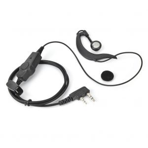 Ecouteurs K-Head 2 broches avec micro et bouton PTT, universels, pour Baofeng / Kenwood / DH-K03 - Neuf
