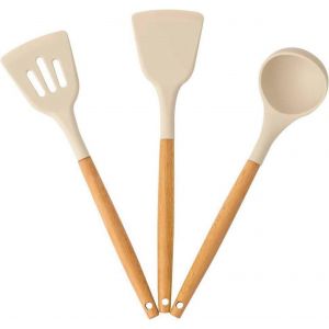 Spatule Pour La Cuisson Antiadh&eacute;sive,Ensemble D'ustensiles De Spatule De Wok De Cuisine,Ensemble De Spatules En Silicone De 12,5 Po Pour La Cuisine - Neuf