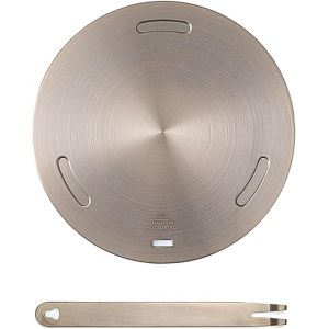 Jexnovashop-Adaptateur D'induction En Acier Inoxydable, Diffuseur D'induction 16 Cm, Poign&eacute;e Amovible Disque Adaptateur Pour Table De Cuisson, Pour Cafeti&egrave;res Et Ustensiles De Cuisine, Or - Neuf
