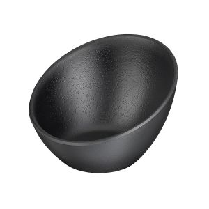Loranka-Bol &Oslash; 12,5 Cm, H: 8,5 Cm M&eacute;lamine, Noir, Steinoptik - Neuf