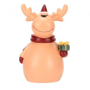 Tirelire en forme de cerf marron, design dessin anime, en resine ecologique, couleurs vives, pour enfants, pour la decoration de la maison - Neuf