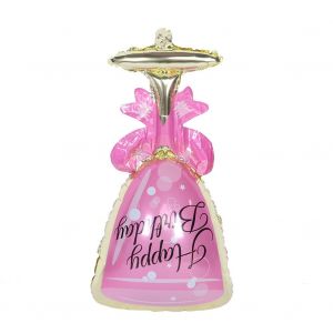 HJLIAN Bouteille de champagne, ballon en aluminium pour anniversaire de mariage (rose) - Neuf