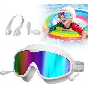 Letnerny-Lunettes De Natation Pour Enfants De 4 &Agrave; 14 Ans, Anti-Bu&eacute;e, Protection Uv, Lunettes De Natation R&eacute;glables En Silicone Pour Enfants, Filles, Gar&ccedil;ons - Neuf