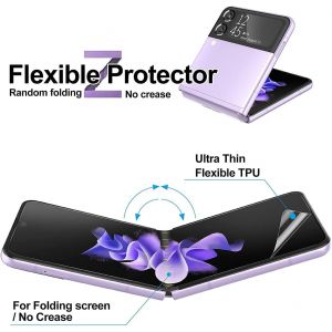 [2 Pi&egrave;ces Hydrogel Protecteur d'&eacute;cran pour Samsung Galaxy Z Flip 4 / Samsung Galaxy Z Flip4 5G, Souple Haute d&eacute;finition Transparent TPU 3D Film [sans Bulles][Anti-rayures] [Non Verre Tremp&eacute;] - Neuf