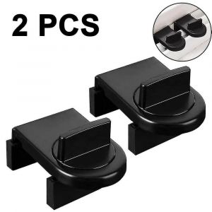 Verrou De S&eacute;curit&eacute; Pour Fen&ecirc;tre &Agrave; Butoir Coulissant Compatible Avec Les Serrures D'armoire De Cadre De Porte Sangles Portes Coulissantes Verrou Antivol De S&eacute;curit&eacute; Compatible Avec Les Enfants Noir - Neuf