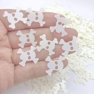 Confettis effrayants en forme de t&iquest;&ordm;te de mort - Fournitures de f&iquest;&ordm;te - D&iquest;&iquest;coration de maison hant&iquest;&iquest;e - Feuille m&iquest;&iquest;tallique &iquest;&iquest; paillettes - Pour &iquest;&iquest;v&iquest;&iquest;nements sp&iquest;&iquest;ciaux, signes de danger cool - Neuf