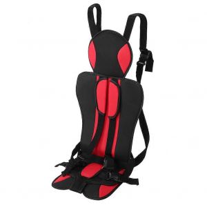 Portable Enfants Sécurité Siège D'auto Enfant Respirant Éponge Sûr Sièges Coussin (Noir Rouge) - Neuf