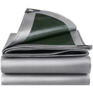 Chenquansarl-B&acirc;che Imperm&eacute;able Tr&egrave;s R&eacute;sistante - B&acirc;che &Eacute;paisse 180 G/M&sup2; R&eacute;sistante &Agrave; L'eau Pour L'ext&eacute;rieur 2m X 3m, R&eacute;sistance Au Gel, Protection Contre Les Uv B&acirc;che En Plastique Pe Pour Jardin, Gaz - Neuf