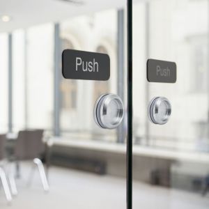 HJLIAN Poignee ronde en alliage d'aluminium pour armoire a pain, porte en verre, bouton de traction pour porte coulissante de salle de bain - Neuf