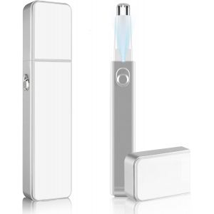 NSIECD-Tondeuse Nez et Oreille, &Eacute;pilateur Nez Indolore et Oreille, Tondeuse &agrave; Sourcils Indoloreet Professionnelle pour Hommes et Femmes, &agrave; Piles, Lumi&egrave;res LED, &Eacute;tanche, Nettoyage Facile (Blanc) - Neuf