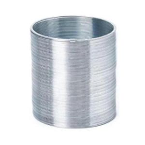 Slinky géant en métal arc-en-ciel 80 x 100 mm - Grand jouet classique à ressort en acier - Neuf