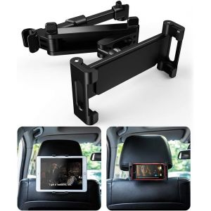 Support De Tablette Pour Voiture, Appui-Tête Universel, Rotation À 360°, Taille Réglable De 6 À 12 Pouces, Pour Ipad 2/3/4/Mini/Air, Samsung Galaxy Tab Et Téléphone - Neuf