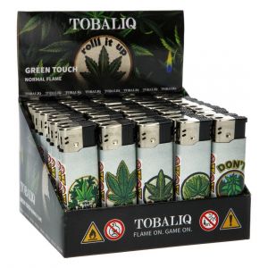 BRIQUET ELECTRONIQUE TOBALIQ GREEN TOUCH LEAF X50 - Neuf