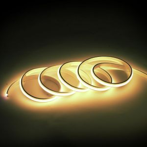 Bande Lumineuse Led Cob Autocollante 1m Interieur Exterieur Sans Adaptateur, 12w Ip67 Waterproof Ruban Led 1 Meter 3000k Blanc Chaud (Blanc Chaud, 1m)[Rub9224553] - Neuf