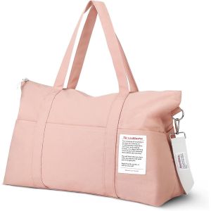 KALANKA-Sac de Voyage, Sac de Sport Homme Femme, Duffel Bag Imperméable, Ryanair Valise Cabine Sac de Bagage, Sac de Gym pour Sport, Voyages, Natation, Yoga, Rose - Neuf