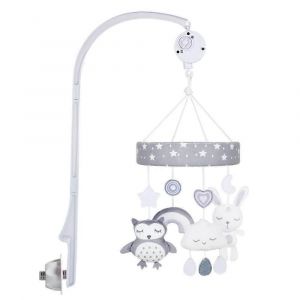 Lit B&eacute;b&eacute; Mobile Avec De La Musique &Agrave; Moteur, Cr&egrave;che Cr&egrave;che Mobile Bras Et 4 De La Pendaison En Peluche Jouets Pour B&eacute;b&eacute; De Sommeil Et De Divertissement - Neuf