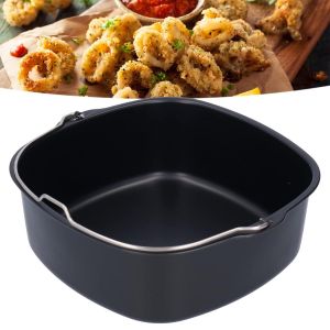 KALANKA-Seau &agrave; G&acirc;teau, 22cm G&acirc;teau Baril Air Friteuse Accessoiresm Moule G&acirc;teau Carr&eacute; Friteuse Seau G&acirc;teau Plateau Pizza Moules Cuisson M&eacute;nagers G&acirc;teau pour HD9925 HD9860 HD9905 01 (Hapidak4dk-12) - Neuf