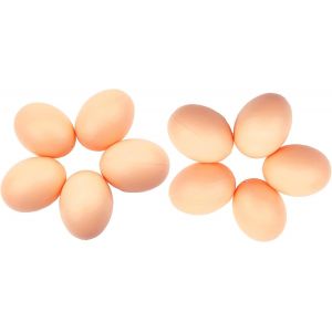 Lot De 10 ?ufs Factices En Plastique, ?ufs De Nid, Faux ?ufs De Poule, ?ufs Pour Aider Les Poules À Pondre Des ?ufs Artificiels - Neuf