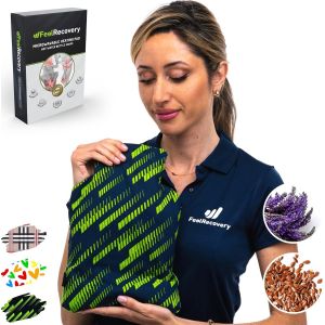 Coussin Chauffant en Forme de Bouteille d'eau Chaude - Bouillotte S&egrave;che Micro Onde (30x22 cm) - Compresse Chauffante de Graines Aromatiques - Housse Lavable, 100% Coton et Odeur de Lavande (Sport) - Neuf