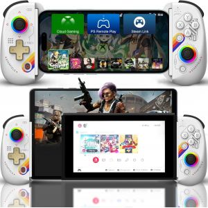 Contr&ocirc;leur pour iPhone/Pad/Android/tablette, contr&ocirc;leur D8 pour Switch/PS/PC Hall effets Joysticks jouer COD, contr&ocirc;leur Android, Cloud Gaming/Remote Play,&eacute;mulateurs - Neuf