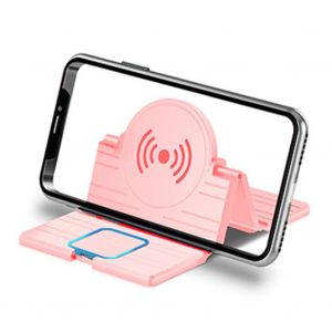 Chargeur Sans Fil Pliable 15w Magn&eacute;tique Station De Charge Rapide Base Jeunesse Rose - Neuf