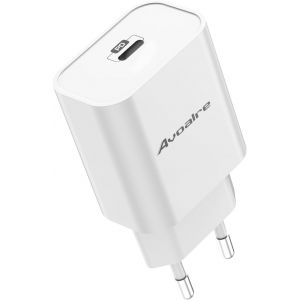 20W Chargeur iPhone USB C, Chargeur iPhone Charge Rapide Compatible Power Delivery 3.0 et QC 3.0 Chargeur Mural pour iPhone 16 15 14 13 SE 2020 11Pro 12 XS X XR 8 7 6 iPad, Blanc - Neuf