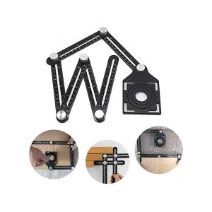 Gabarit en aluminium pour la mesure et le tra&ccedil;age des angles - Neuf