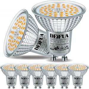 Kal-Ampoule Led Gu10 Blanc Chaud 1150 Lumens 9w Équivalent 120w Halogène, Lot De 6, Spot Par16 Sans Scintillement 2700k, Lampe Réflecteur Faisceau Large 120° Non Dimmable - Neuf