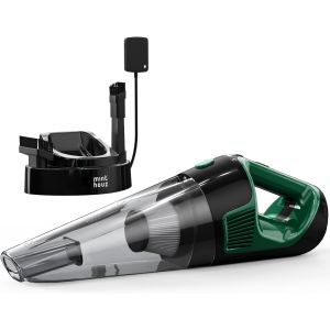 VornixorSarlshopAspirateur A Main, Aspirateur De Table Puissant sans Fil 120 W, Charge Rapide, Autonomie De 30 Minutes, avec Lumi&egrave;Re LED, Convient pour La Maison, La Voiture, Le Bureau - Neuf