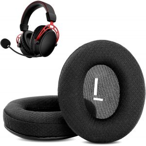 KAL-Coussinets Compatibles Avec Hyperx Cloud Alpha/Stinger/Flight/Flight S/Cloud I/Cloud Ii Casque Gaming Coussinets De Remplacement (Tissu Respirant/Mousse De Haute Qualité) - Neuf