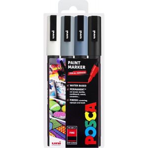 Uuq-Posca Pc-3m Coffret Cadeau De Marqueurs À Peinture Couleurs Populaires 0,9 À 1,3 Mm - Neuf