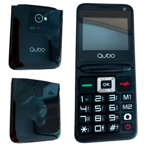 Qubo X-10BK t&eacute;l&eacute;phone portable 2.4" Noir T&eacute;l&eacute;phone pour seniors - Neuf